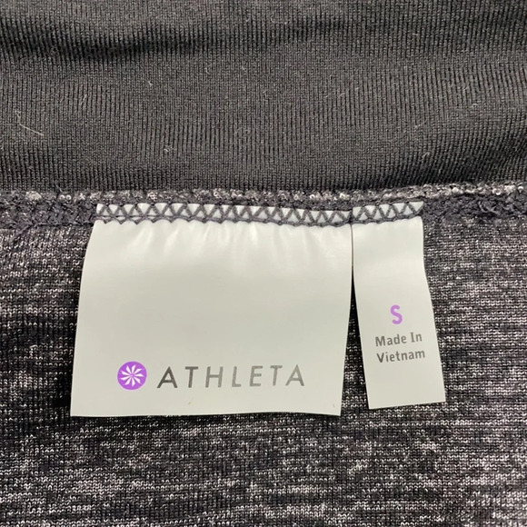 Athleta Charcoal Grey Ruched Skirt Size S - Picture 5 of 7